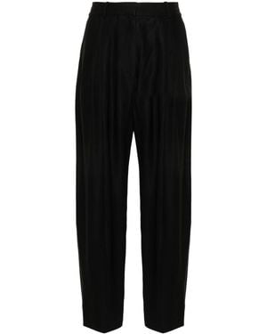 Studio Nicholson Wool Wide Leg Trousers - Black