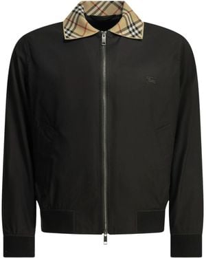 Burberry Glenfields Harrington Bomber Jacket - Black