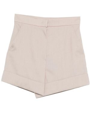 Max Mara Wool Shorts - Natural