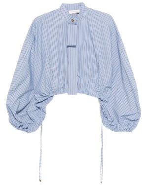 Zimmermann Denim Cotton Blouse - Blue