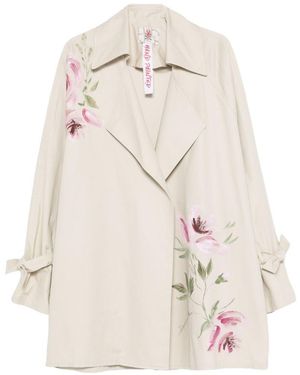 Bye Cotton Caban Coat - White