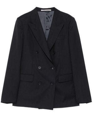 Tagliatore Wool Double-Breasted Jacket - Blue