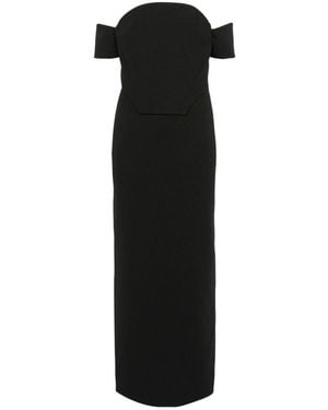Solace London Abito Maxi Wymore - Nero