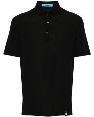 Drumohr Cotton Polo Shirt - Black