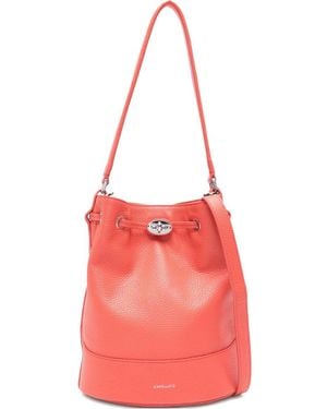 Zanellato Monda' Daily Small Leather Bucket Bag - Pink