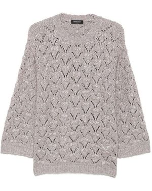 Fabiana Filippi Wool Crewneck Jumper - White