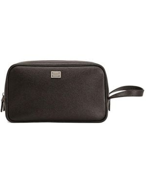Dolce & Gabbana Sicily Leather Toiletry Bag - Multicolour