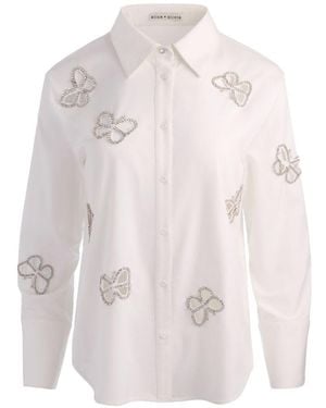 Alice + Olivia Finely Embellished Shirt - White