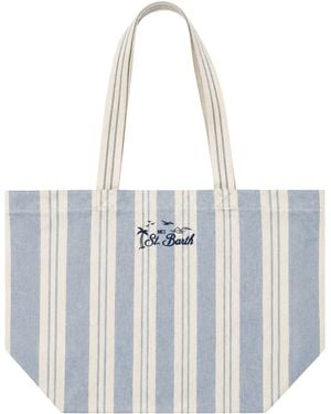 MC2 Saint Barth Essential Beach Cotton Bag - White