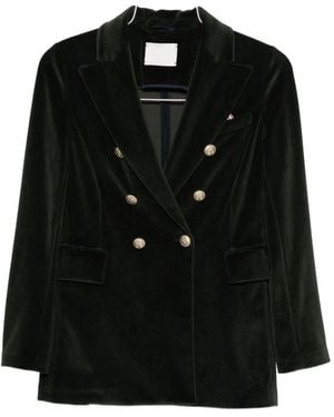Circolo 1901 Cotton Double-Breasted Jacket - Black
