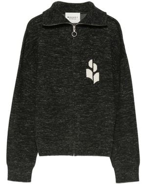 Isabel Marant Koxy Wool Blend Cardigan - Black