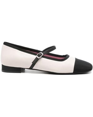 CAREL PARIS Gisele Bicolour Ballet Flats - White