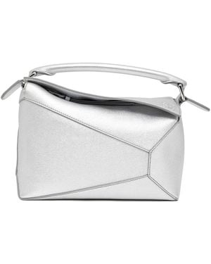 Loewe Borsa A Tracolla Puzzle Piccola - Bianco