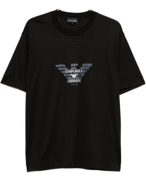 Emporio Armani Logo T-Shirt - Black