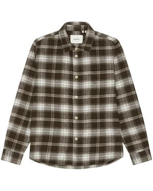 Les Deux Check Overshirt - Brown