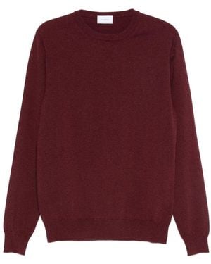 Malo Round Neck Sweather Thin Wool - Purple