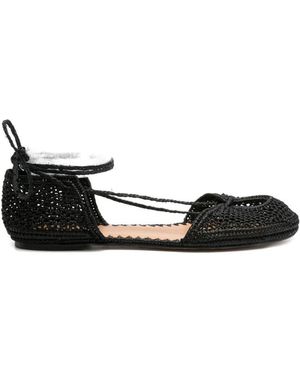 Odissi Lima Rafia Espadrilles - Black