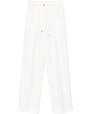Moncler Wool Trousers - White