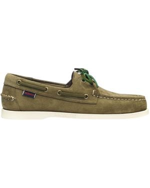 Sebago Portland Flesh Out Moccasin - Green