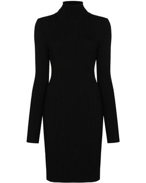 Wolford Wool Ribbed Short Dress - Black
