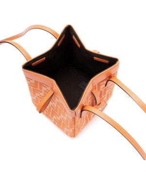 Fendi Origami Mini Bucket Bag - Orange
