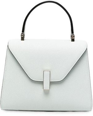 Valextra Iside Mini Leather Handbag - White