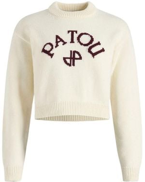 Patou Sweater With Logo - White