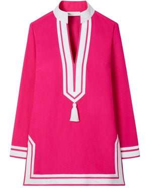 Tory Burch Cotton Tunic Dress - Pink
