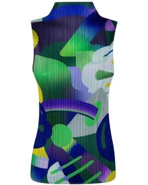 Pleats Please Issey Miyake Pleated Top - Green