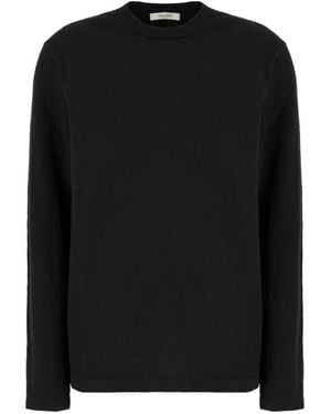 The Row Floris Cotton Jumper - Black
