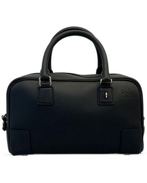 Loewe Amazon 23 Leather Handbag - Black