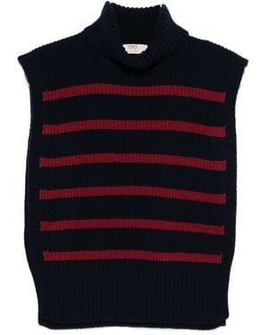 DAVANTINO Wool Turtle-Neck Sweater - Blue