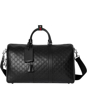 Gucci Medium Gg Emblem Duffel Bag - Black