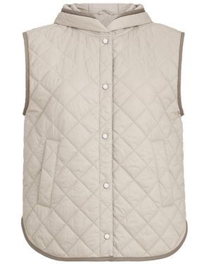Brunello Cucinelli Quilted Down Vest - White