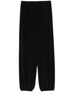 Alysi Silk Baloon Trousers - Black