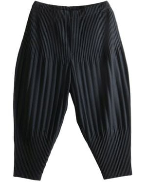 Homme Plissé Issey Miyake Pleated Trousers - Grey