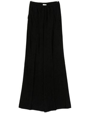 forte_forte Velvet Flared Trousers - Black