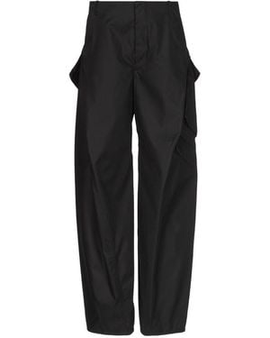 Alaïa Nylon Cargo Trousers - Black