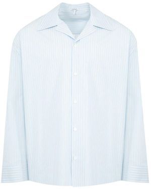 Loewe Striped Cotton Shirt - White