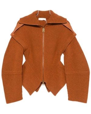 Zimmermann Valiant Wool Cardigan - Brown