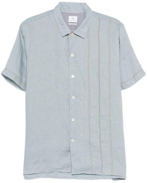 Paul Smith Embroidered Shirt - Blue