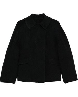 Boboutic Wool Double-Breasted Jacket - Black