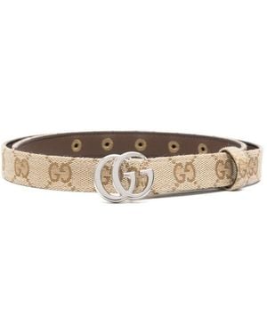 Gucci Gg Marmont Belt - White