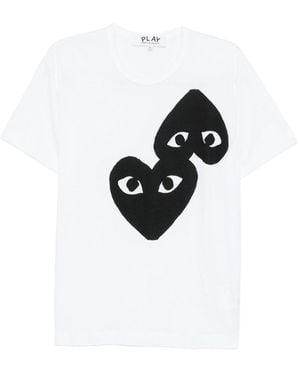 COMME DES GARÇONS PLAY Cotton T-Shirt - White