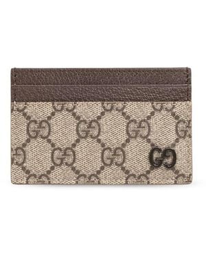 Gucci Gg Card Case - Grey