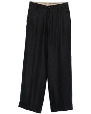 L.B.M. 1911 Linen Trousers - Black