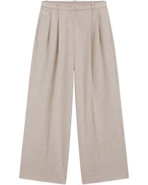BOSS Wide-Leg Trousers - White