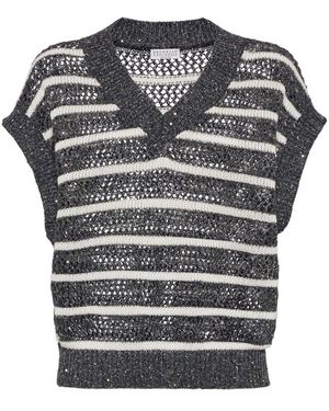 Brunello Cucinelli Top - Grigio