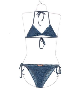 Ermanno Scervino Lace Bikini Set - Blue