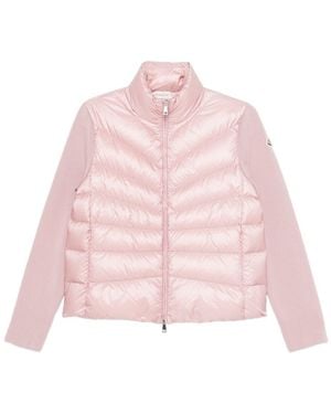 Moncler Padded Cardigan - Pink